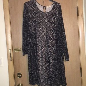 Derek heart long sleeve dress - 3x